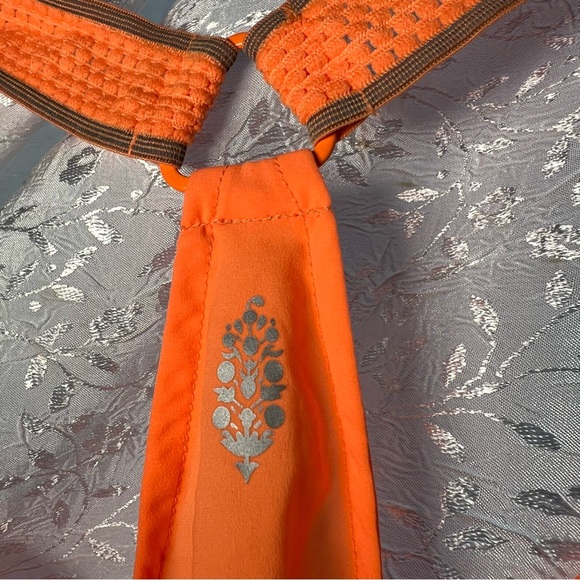 Free People Movement Pretty Lil Running Top in Neon Mango. - Picture 10 of 15